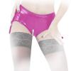 Insistline - Scharfer Datex Straps Slip ouvert mit Zip pink - Gr. S