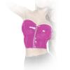 Insistline - Schulterfreies Datex Bustier / Corsage mit Zip pink - Gr. S