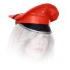 Insistline - Datex Military Look Mtze / Cap mit Metallrand rot-schwarz - Gr. S