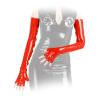 Anita Berg - Lange fingerlose Latex Zip-Handschuhe rot - Gr. L