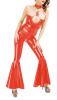 Anita Berg - Latex Halsband-Zip-Hosenanzug rot - Gr. 3XL