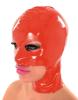 Anita Berg - Latex Kopfmaske mit Augen-Mund-Kinn-ffnung rot - Gr. L