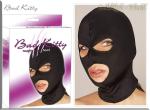 Bad Kitty - Gothic Kopfmaske mit Augen- und Mundffnungen schwarz - Gr. S-L