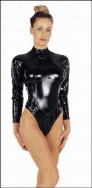 Extravaganter Domina Lack Body schwarz