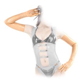 Anita Berg - Hautenge lange Latex Handschuhe transparent