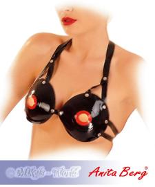 Anita Berg - Extravaganter scharfer Latex BH ouvert