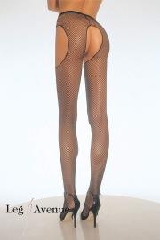 Leg Avenue - Straps-Look Netz Strumpfhose in diversen Farben